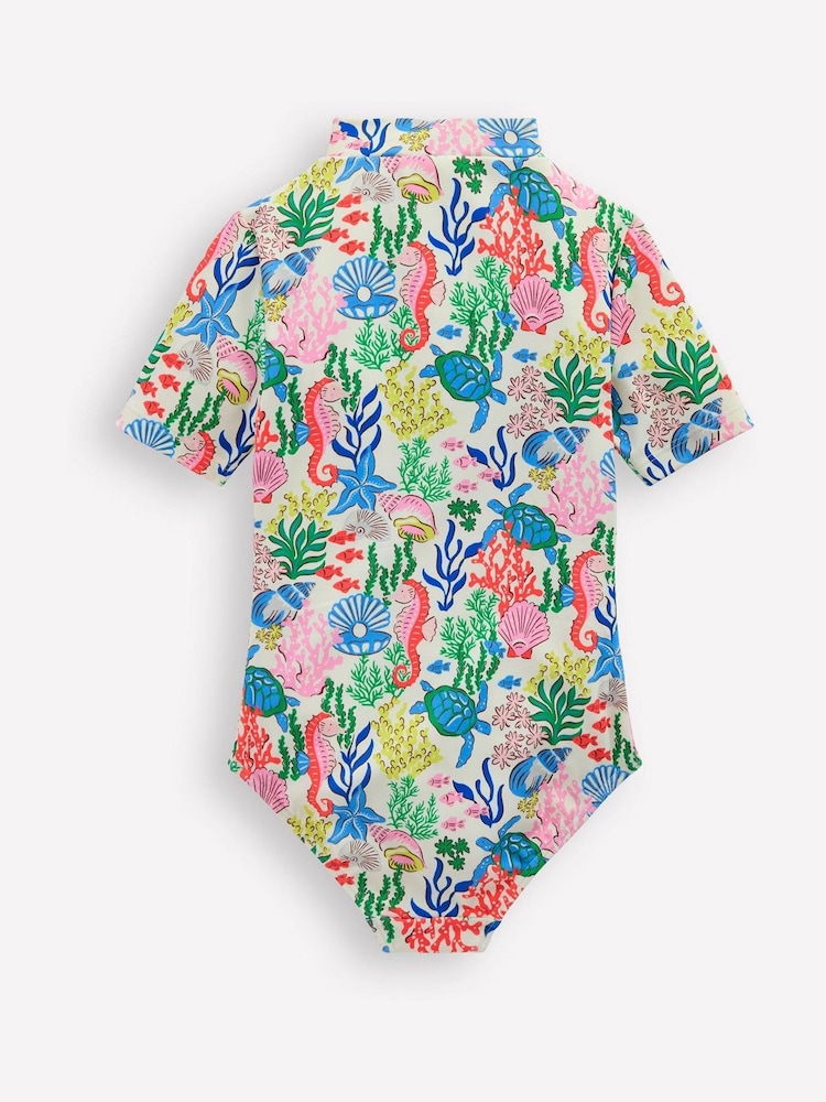 Boden Orange Short Sleeved Swimsuit - Image 2 of 3