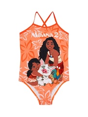 Character Orange Moana 2 Spaghetti Strap Swimsuit - Image 1 of 10