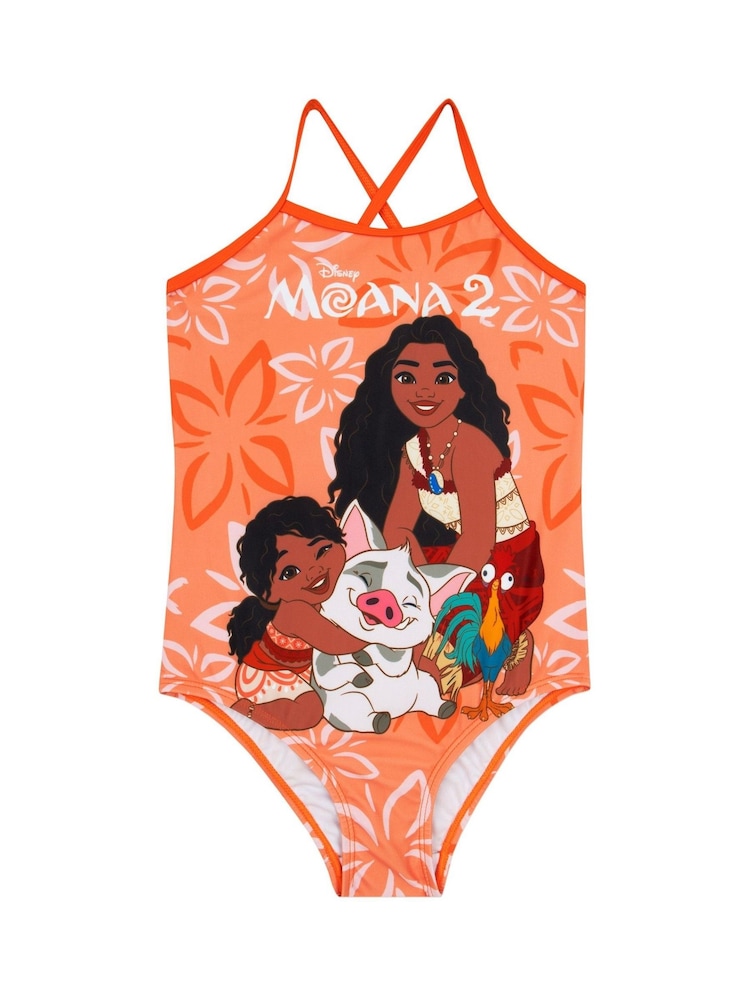 Character Orange Moana 2 Spaghetti Strap Swimsuit - Image 1 of 10 Character Orange Moana 2 Spaghetti Strap Swimsuit - Image 1 of 10