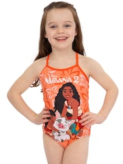 Character Orange Moana 2 Spaghetti Strap Swimsuit - Image 3 of 10