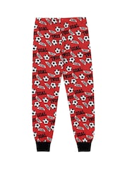 Harry Bear Red Snuggle Fit Squad Goals Football 100% Cotton Pyjamas - Image 3 of 5