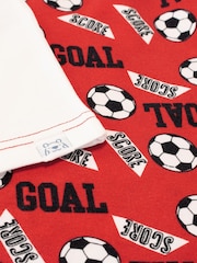 Harry Bear Red Snuggle Fit Squad Goals Football 100% Cotton Pyjamas - Image 5 of 5