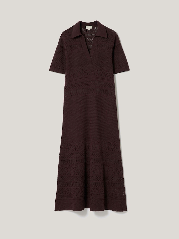 Jigsaw Red Blend Pointelle Dress - Image 7 of 7