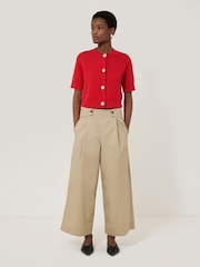 Jigsaw Red Short Sleeve Cardigan - Image 3 of 7