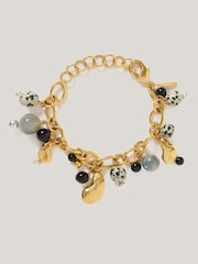 Jigsaw Gold Tone Semi Precious Charm Bracelet - Image 1 of 2
