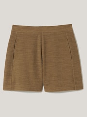 Jigsaw Brown Textured Jersey Shorts - Image 6 of 6