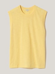 Jigsaw Yellow 100% Cotton Slub Tank Top - Image 5 of 5