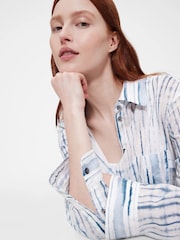 GapStudio Blue/White Voile Shirt Dress - Image 6 of 7