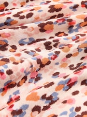 GapStudio Pink Print Print V-Neck Midi Dress - Image 7 of 7