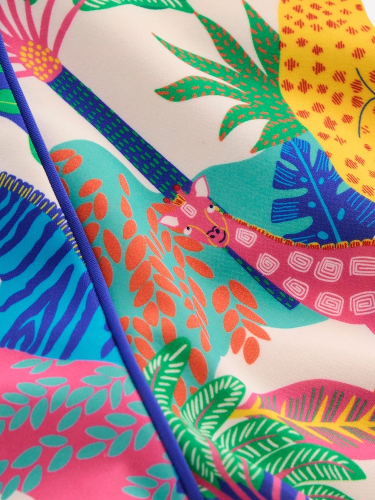 Boden Green Sunsafe Patterned Rash Vest - Image 3 of 3