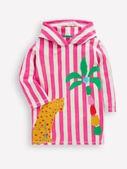 Boden Pink Mara Towelling Throw-On Robe - Image 1 of 3