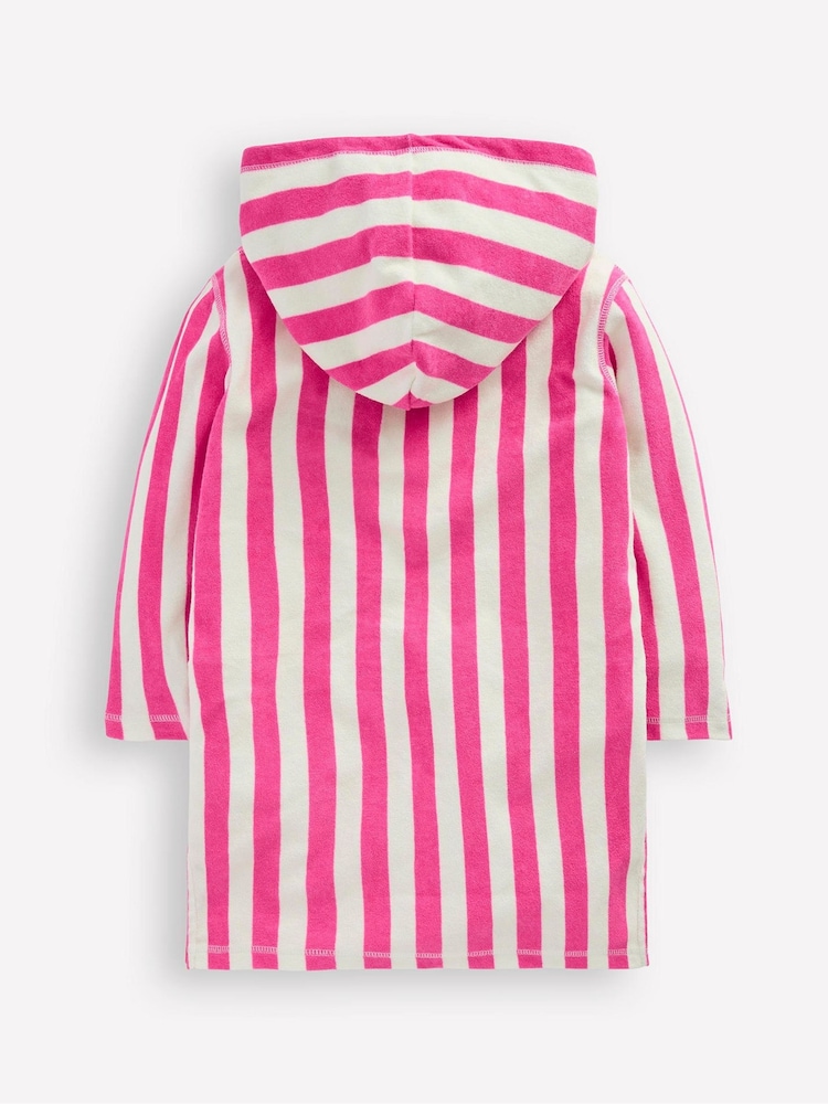 Boden Pink Mara Towelling Throw-On Robe - Image 2 of 3