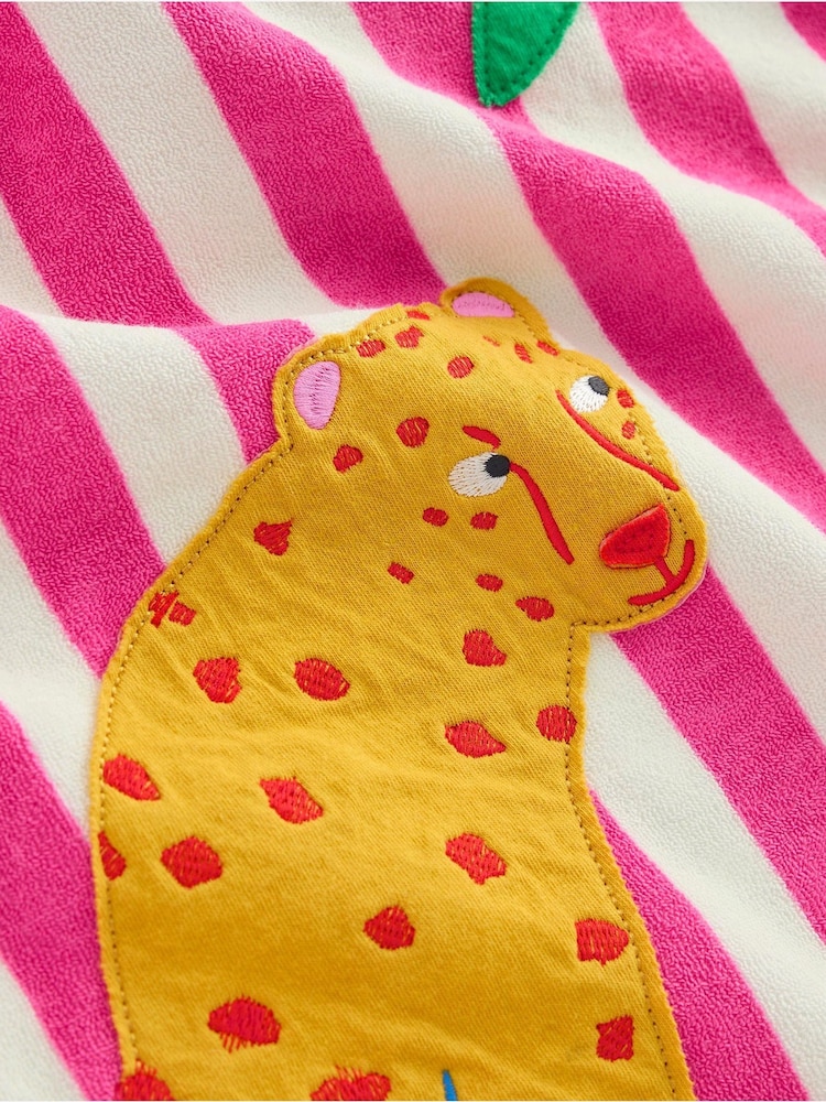 Boden Pink Mara Towelling Throw-On Robe - Image 3 of 3