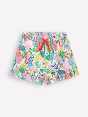 Boden Green Juniper Woven Frill 100% Cotton Shorts - Image 2 of 4