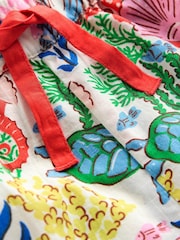 Boden Green Juniper Woven Frill 100% Cotton Shorts - Image 4 of 4