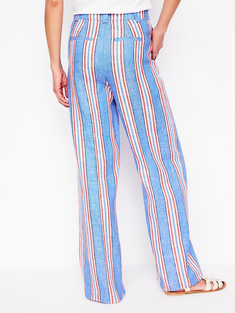 Boden Blue Westbourne Linen Trousers - Image 2 of 6