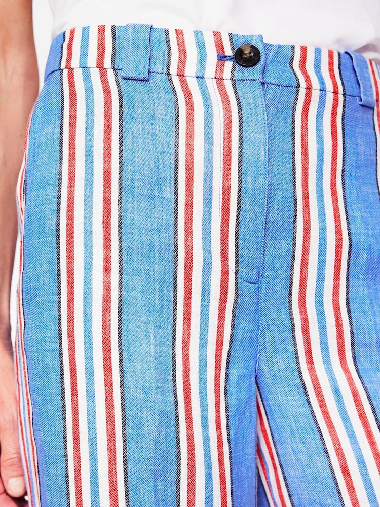 Boden Blue Westbourne Linen Trousers - Image 5 of 6