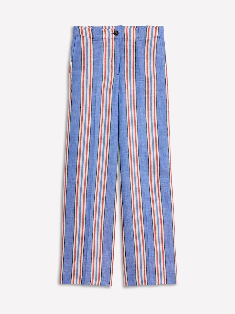 Boden Blue Westbourne Linen Trousers - Image 6 of 6