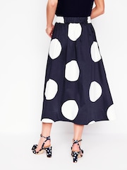 Boden Blue Isabella Sateen Skirt - Image 3 of 7