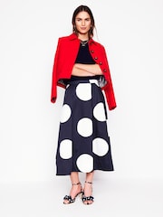 Boden Blue Isabella Sateen Skirt - Image 5 of 7