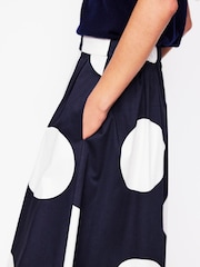 Boden Blue Isabella Sateen Skirt - Image 6 of 7