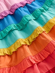 Boden Red Ruffle 100% Cotton Midi Skirt - Image 4 of 4