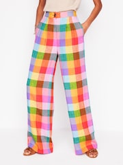 Boden Multi Dulwich 100% Linen Trousers - Image 2 of 8