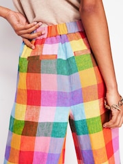 Boden Multi Dulwich 100% Linen Trousers - Image 6 of 8