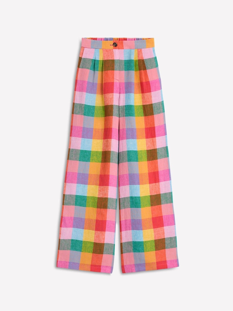 Boden Multi Dulwich 100% Linen Trousers - Image 8 of 8