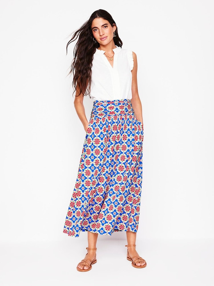 Boden Blue Rosaline Jersey Skirt - Image 1 of 5