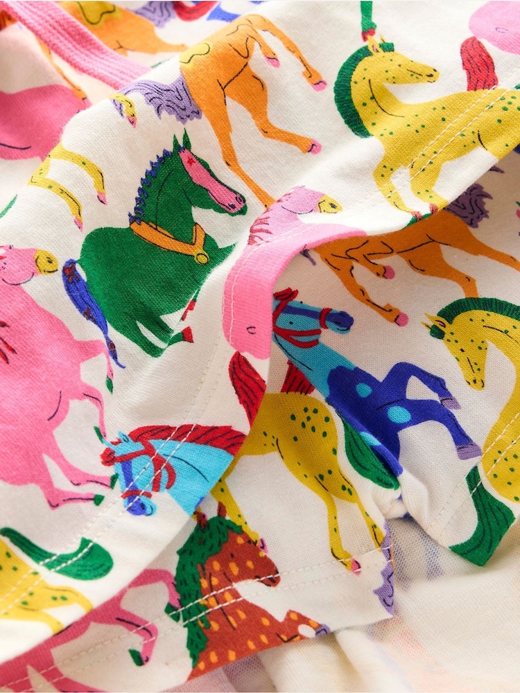 Boden Pink Tiered 100% Cotton Jersey Skirt - Image 4 of 4