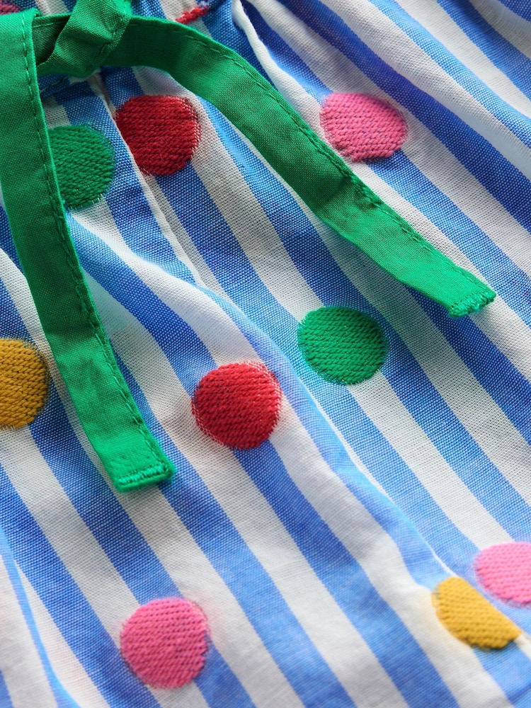 Azul - Boden Juniper Woven Frill 100% Cotton Shorts - Imagen 3 de 3
