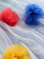 Boden Blue Tulle Tiered Dress - Image 4 of 4
