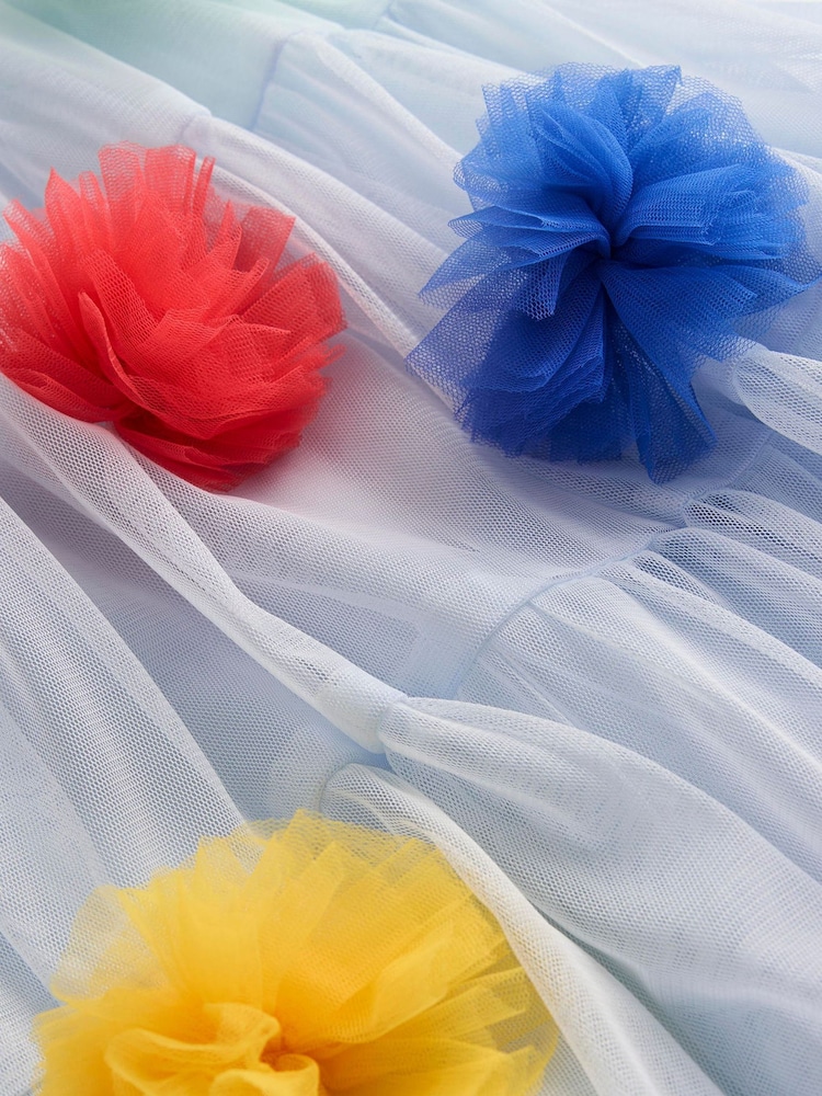 Boden Blue Tulle Tiered Dress - Image 4 of 4 Boden Blue Tulle Tiered Dress - Image 4 of 4