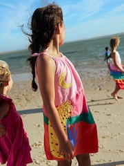 Boden Pink Strappy 100% Cotton Appliqué Dress - Image 1 of 4
