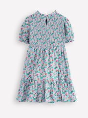 Boden Green 100% Cotton Aurora Shirred Twirly Dress - Image 2 of 3