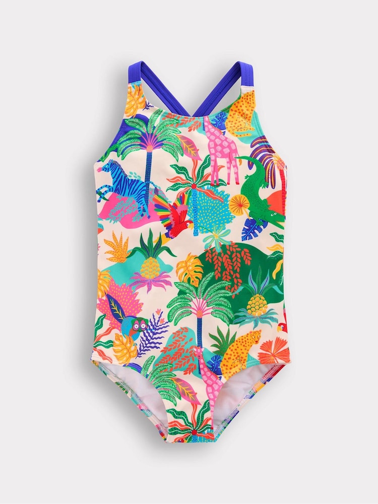 Boden Multi Cross-Back Printed Swimsuit - Image 2 of 4