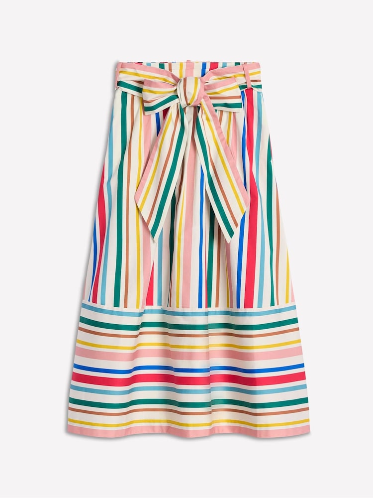 Boden Multi Tie Belt Sateen Midi Skirt - Image 7 of 7 Boden Multi Tie Belt Sateen Midi Skirt - Image 7 of 7