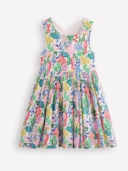 Boden Coral Reef Harper Cross-Back 100% Cotton Dress - Image 2 of 4