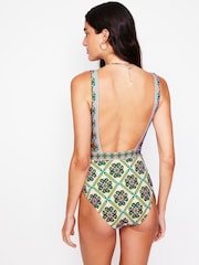 Boden Green Lefkada Square Neck Swimsuit - Image 3 of 6