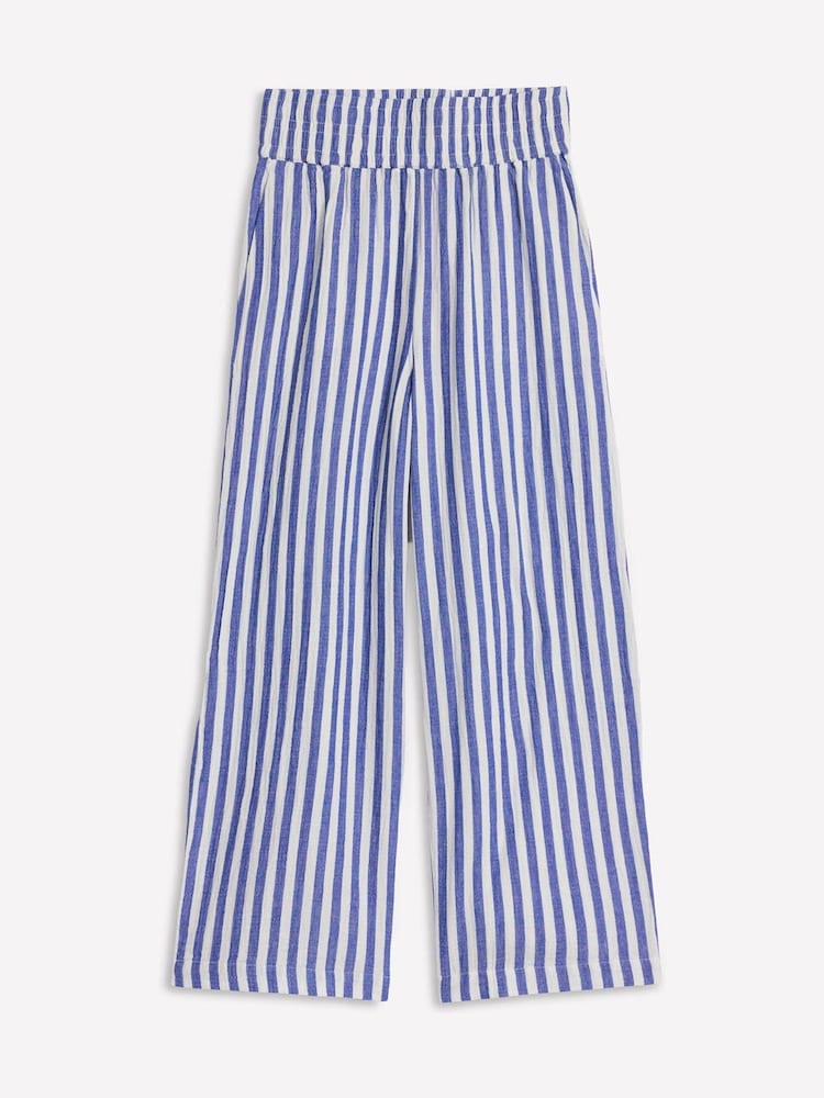 Boden Blue Cropped Double Cloth 100% Cotton Trousers - Image 4 of 4 Boden Blue Cropped Double Cloth 100% Cotton Trousers - Image 4 of 4