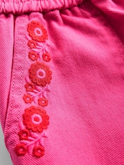 Boden Pink Pull-On 100% Cotton Trousers - Image 3 of 3