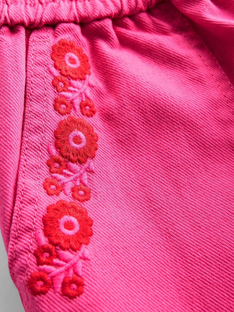 Boden Pink Pull-On 100% Cotton Trousers - Image 3 of 3 Boden Pink Pull-On 100% Cotton Trousers - Image 3 of 3