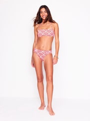 Boden Red Milos Smocked Bikini Top - Image 4 of 7