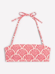 Boden Red Milos Smocked Bikini Top - Image 6 of 7