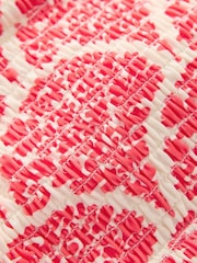 Boden Red Milos Smocked Bikini Top - Image 7 of 7