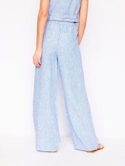 Boden Blue Dulwich 100% Linen Trousers - Image 4 of 8