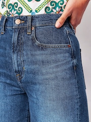 Boden Blue Mid Thigh Denim Shorts - Image 5 of 7