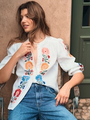 Boden White Alicia Top - Image 1 of 8