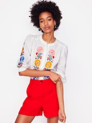 Boden White Alicia Top - Image 6 of 8